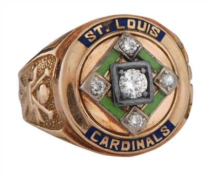 1959 St. Louis Cardinals Players Ring - Marshall Bridges